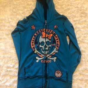 Affliction two sided hoodie